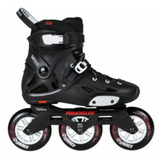 Роликовые коньки взрослые Powerslide Imperial One Black Crimson 3x110