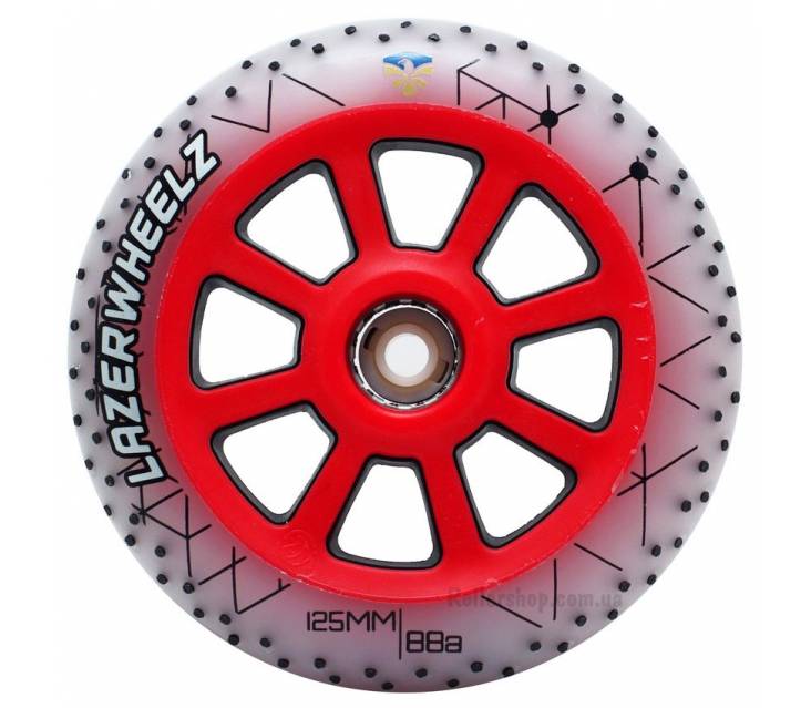 Светящиеся - искрящиеся колеса для роликов FE Lazerwheelz-Sparkle 125 mm  popup