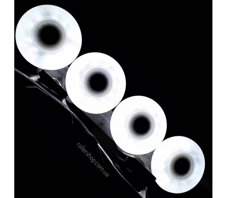 Сяючі колеса для роликів Seba Luminous білі popup