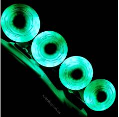 Светящиеся колеса Flying Eagle Lazerwheelz-Sparkle зеленые