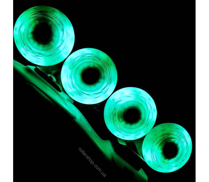 Светящиеся колеса Flying Eagle Lazerwheelz-Sparkle зеленые popup