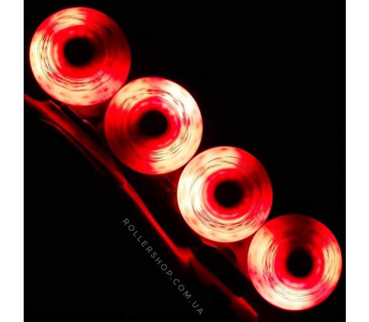 Светящиеся колеса для роликов Flying Eagle Lazerwheelz Red popup