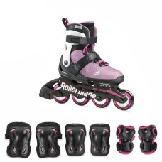 Детские ролики с защитой Rollerblade Microblade Combo Rosa Blanco 33-36,5