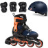 Ролики детские с защитой Rollerblade Microblade Сube Orange/Blue 36,5-40,5