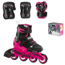 Детские ролики с защитой Rollerblade Microblade Combo G Neon 