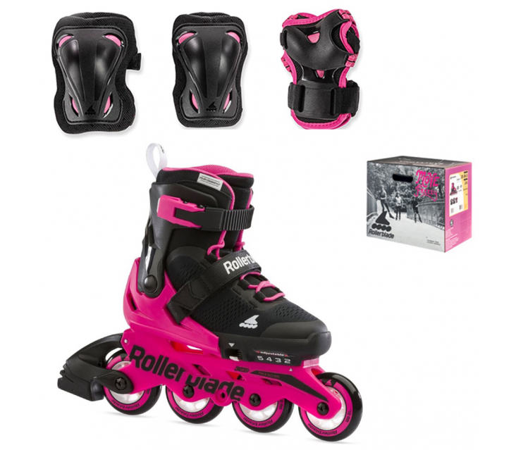 Дитячі ролики для дівчинки Rollerblade Microblade Combo G Pink popup