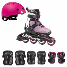 Ролики для девочки Rollerblade Microblade Cube G Rosa Blanco 33-36,5