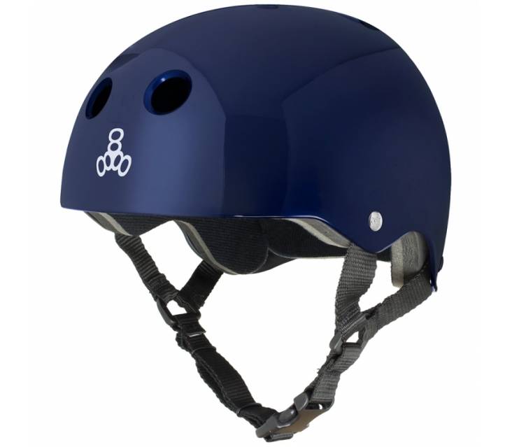 Шолом для велосипеда Triple8 Standard Helmet Blue Glossy popup