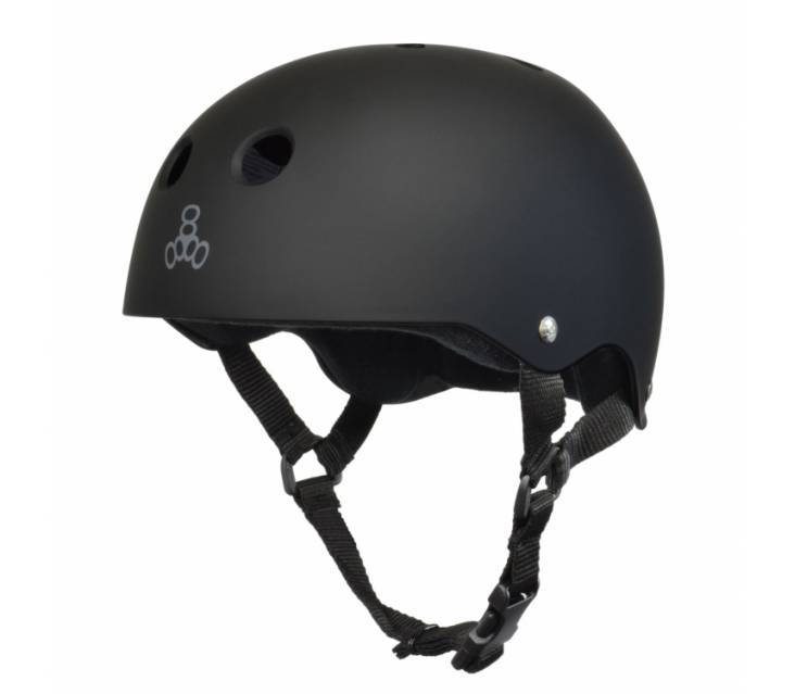 Шолом для самоката Triple8 Sweatsaver Helmet чорний popup