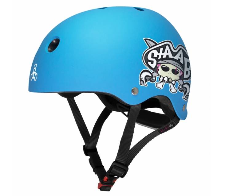 Шлем для роликов Triple8 Lil 8 Staab Edition - Neon синий popup