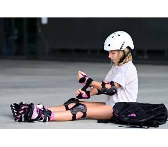Детская защита для роликов Rollerblade Skate Gear Junior 3 pack розовая item_3