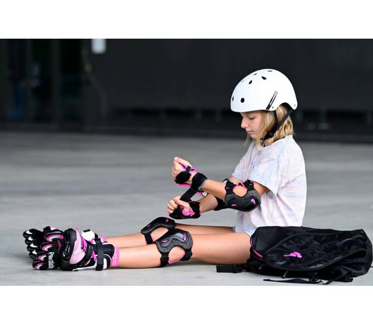 Детская защита для роликов Rollerblade Skate Gear Junior 3 pack розовая popup_3