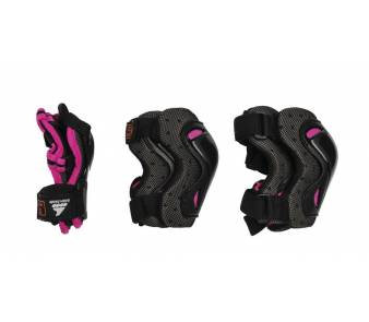 Детская защита для роликов Rollerblade Skate Gear Junior 3 pack розовая item_0