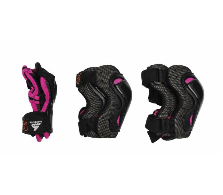 Детская защита для роликов Rollerblade Skate Gear Junior 3 pack розовая popup_0