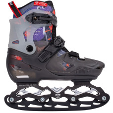 Ролики ковзани 2 в 1 розсувні Flying Eagle L8 чорні