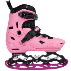 Ролики ковзани 2 в 1 розсувні Flying Eagle S7 Nimbus рожеві