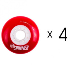 Колеса для роликов Powerslide Spinner Wheels Red