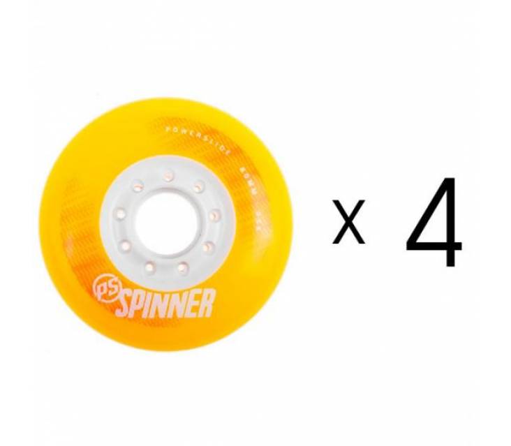 Колеса для роликів Powerslide Spinner Wheels Yellow image-item
