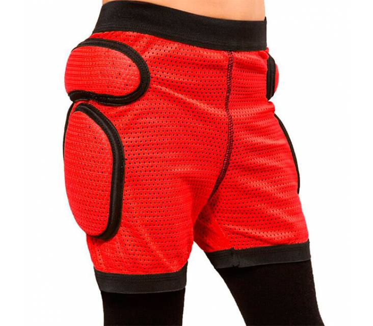 Защитные шорты детские для роликов Sport gear Red image-item