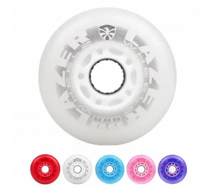 LED колеса для роликов FE Lazerwheelz White popup