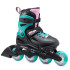 Rollerblade роликовые коньки Fury 2023 black-sea green 36,5-40,5