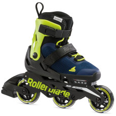 Rollerblade роликовые коньки Microblade 3WD 2023 blue royal-lime 28-32