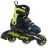 Rollerblade роликовые коньки Microblade 3WD 2023 blue royal-lime 36,5-40,5