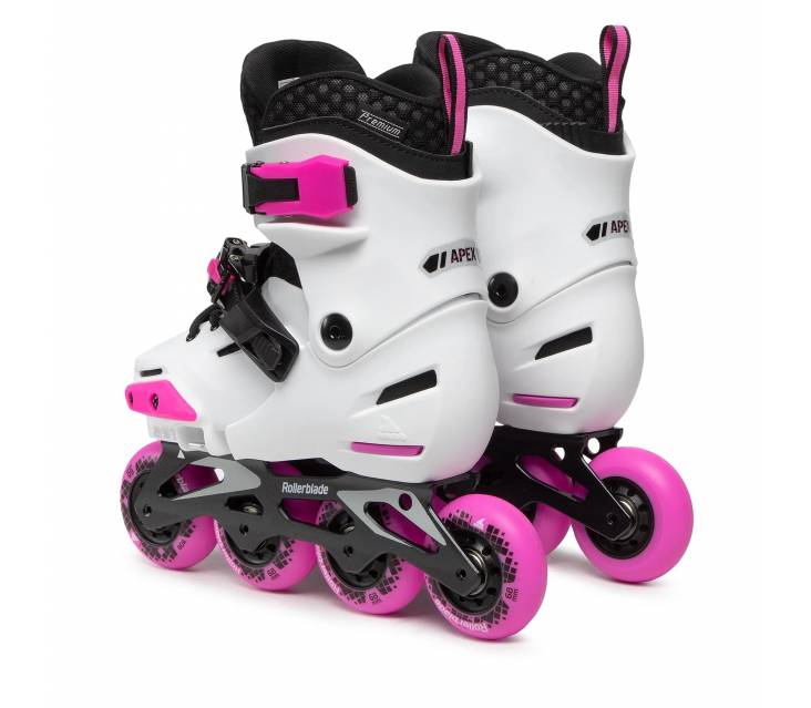 Детские фрискейт ролики Rollerblade Apex G White Pink  popup_2