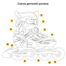 Детские раздвижные роликовые коньки Flying Eagle S6S Junior розовые 33-37