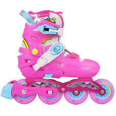 Дитячі ролики Flying Eagle S6 Pro Sonos рожеві