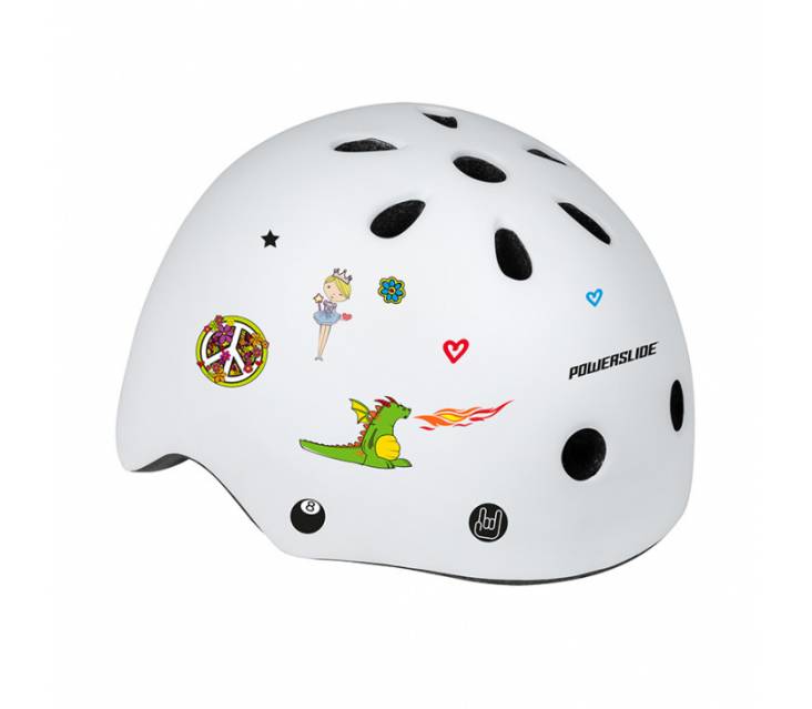 Шолом для роликів Powerslide Allround Kids Helmet White popup_0