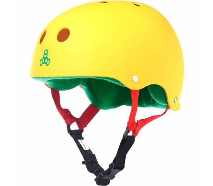 Шолом для самоката Triple8 Sweatsaver Helmet Rasta Yellow image-item