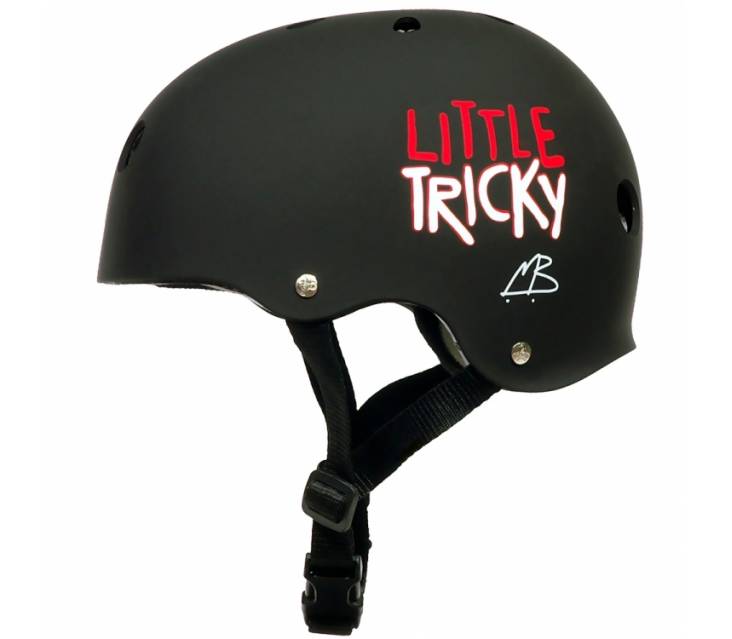Шлем для роликов детский Triple8 Little Tricky Black Rubber popup