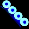 Сяючо-іскристі колеса для роликів Flying Eagle Lazerwheelz-Sparkle сині item