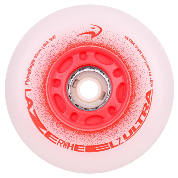 Сяючі колеса для роликів Flying Eagle Lazerwheelz Ultra 80 мм/88A 4 шт червоні