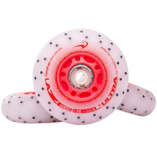 Светящиеся колеса для роликов Flying Eagle Lazerwheelz Ultra+Sparks 88A 4 шт красные