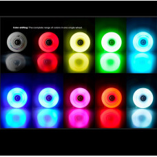 Светящиеся колеса для роликов Flying Eagle Lazerwheelz Ultra Color-Shifting 80 мм/88A 4 шт