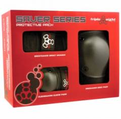Защита для роликов Triple Eight Saver Series 3 pack черная